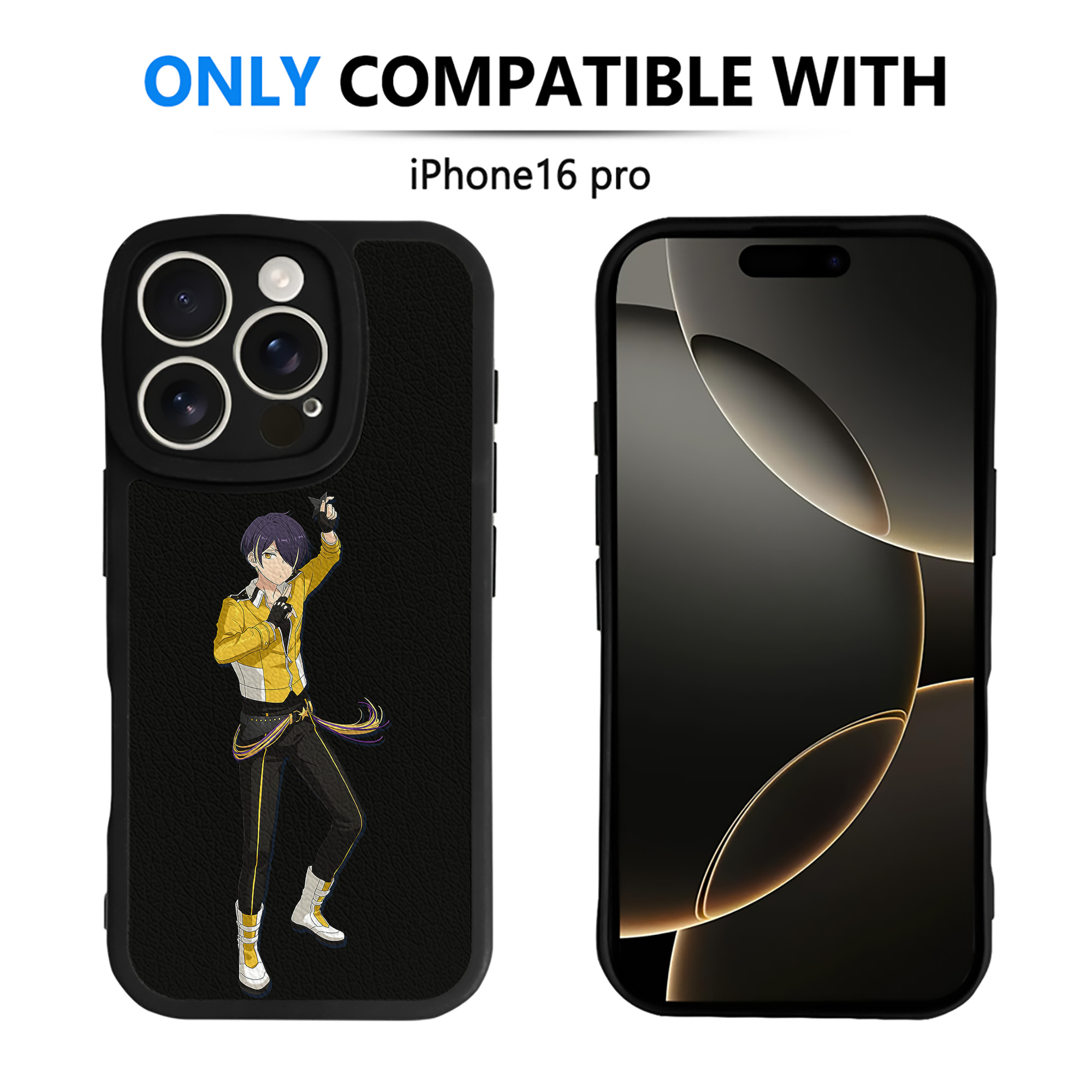 （画像用） あんさんぶるスターズ! Ensemble Stars 【iPhone 16シリーズ対応】シリコンスマホケース（レザー調） 材質：シリコン